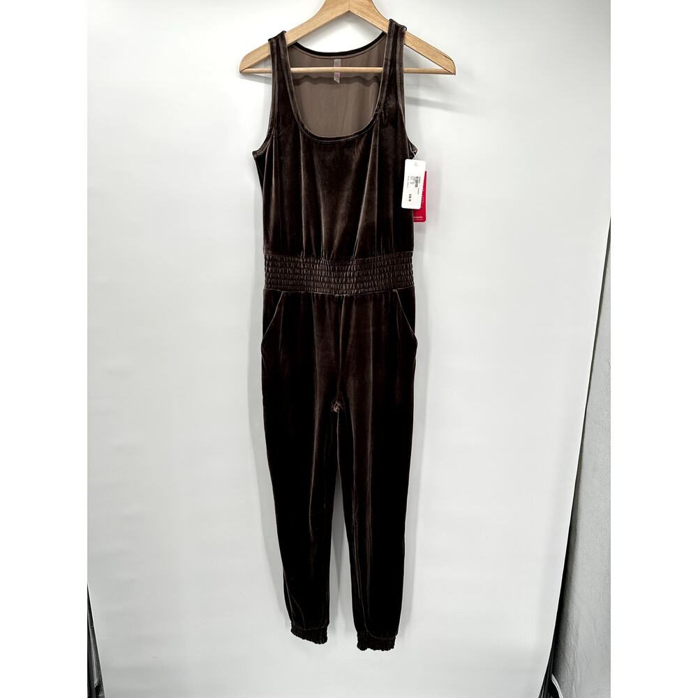 COMMANDO NWT Brown Velvet Tank Jumpsuit // XS - Picture 5 of 12